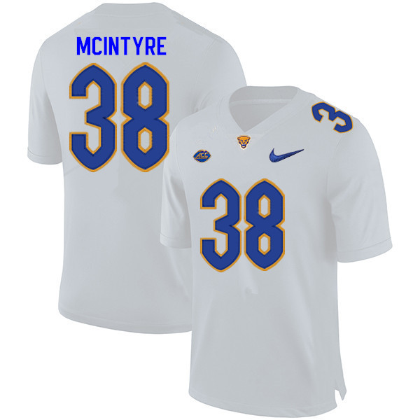 Men #38 Javon McIntyre Pitt Panthers College Football Jerseys Sale-White